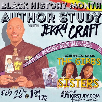 author study with Jerry Craft and The Gibbs Sisters