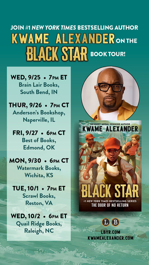 BLACK STAR BOOK TOUR  SEPTEMBER 25 THRU OCTOBER 2