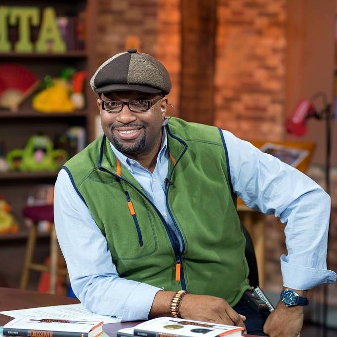 Kwame with kids - Kwame Alexander - press - High Res Photos