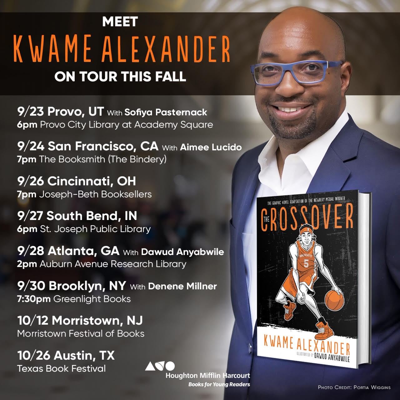 image of Kwame Alexanders schedule