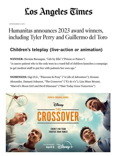 Kwame Alexander & Damani Johnson Receive 2023 Humanitas Nomination!