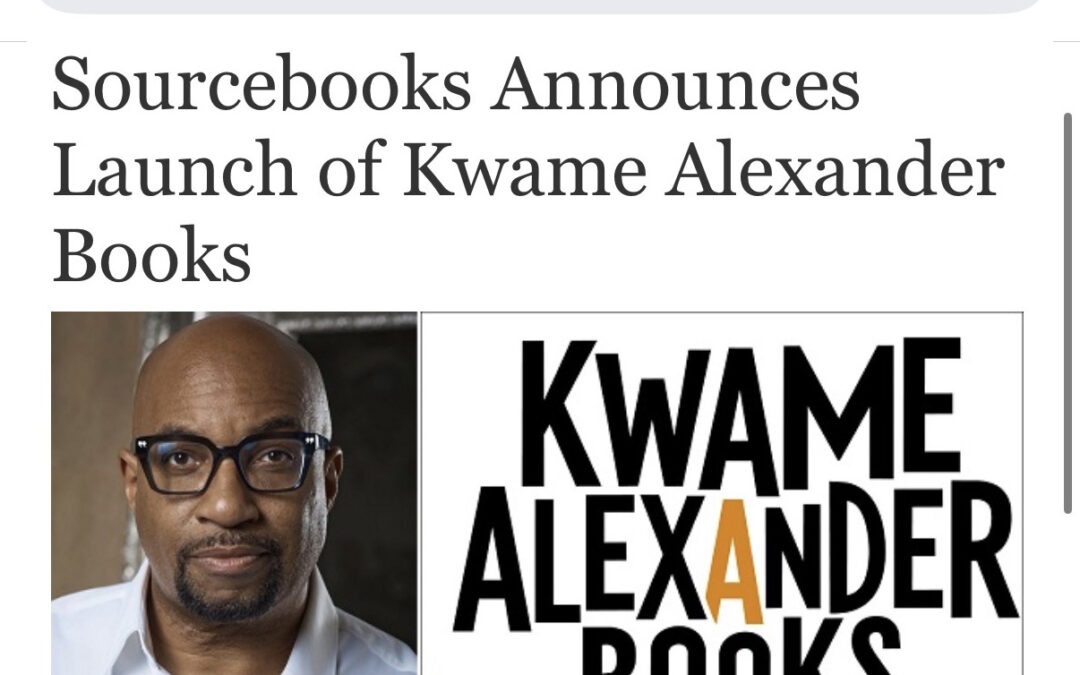 Sourcebooks Announces Launch of Kwame Alexander Books
