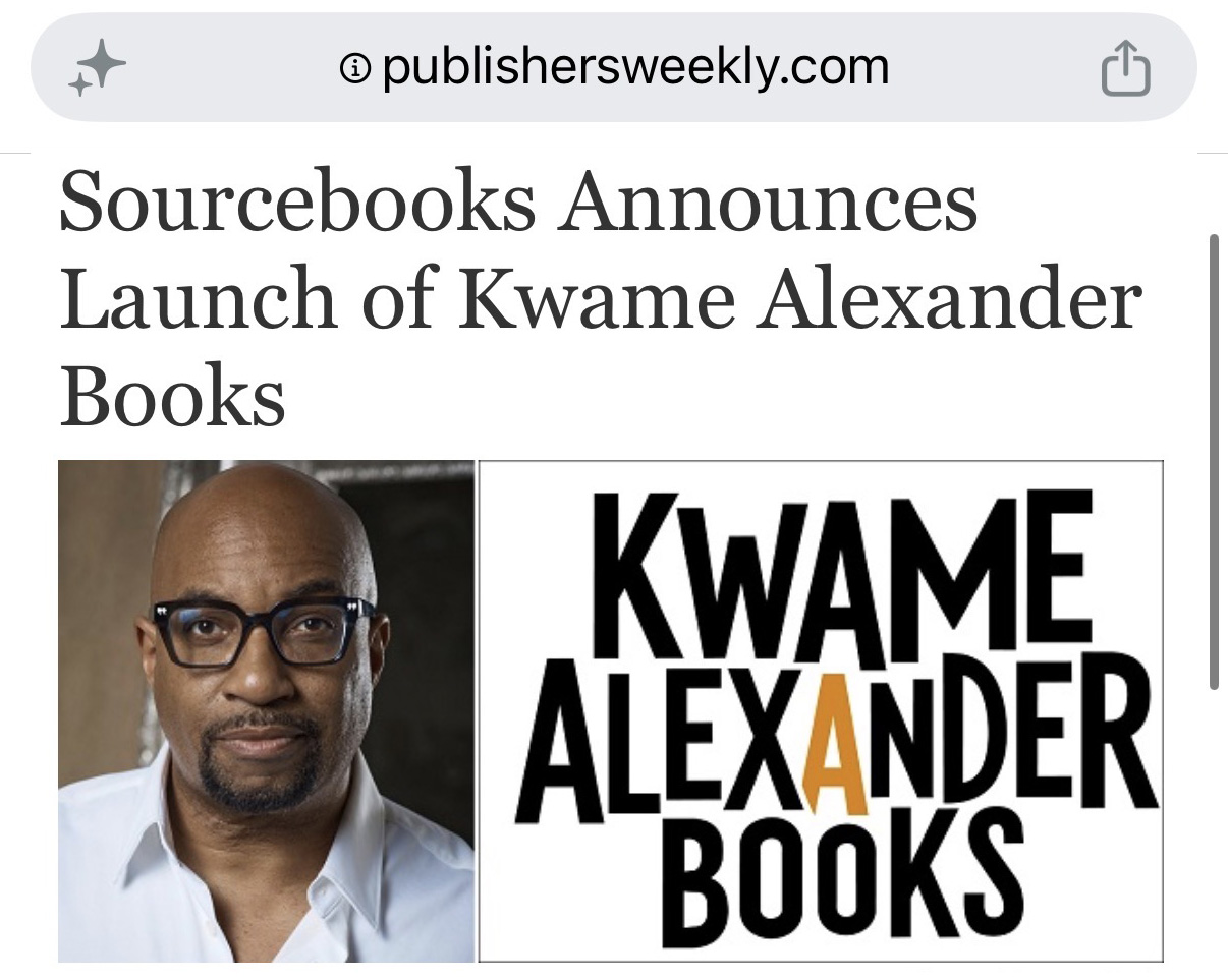 Sourcebooks Announces Launch of Kwame Alexander Books